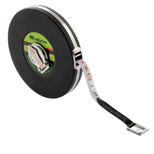 Рулетка геодезическая 30 м х 13 мм, закрытый корпус, фибергласовая лента Сибртех купить в Москве с доставкой по всей России | ProtosMarket.ru