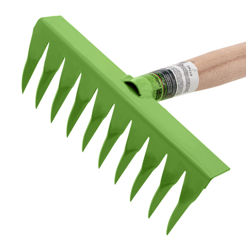 Грабли витые 10 - зубые, 200 х 390 мм, стальные, деревянная рукоятка, Агроном, Сибртех купить в Москве с доставкой по всей России | ProtosMarket.ru