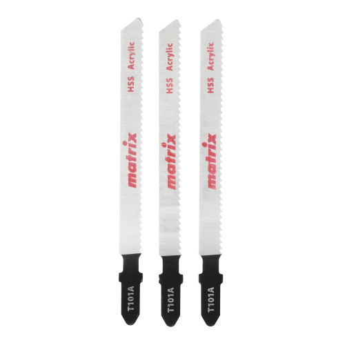 Полотна для электролобзика  по пластику, 3 шт, T101A, 72 x 2 мм, HSS Matrix купить в Москве с доставкой по всей России | ProtosMarket.ru