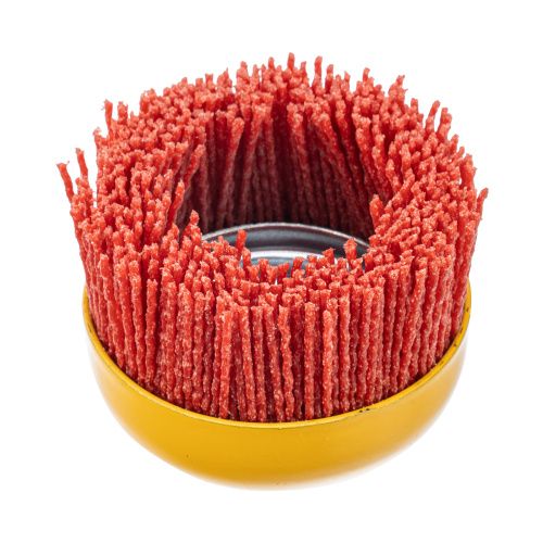 Щетка для УШМ, 75 мм, Чашка, нейлоновая щетина, М14 Denzel купить в Москве с доставкой по всей России | ProtosMarket.ru