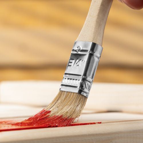 Кисть плоская "Стандарт" 3/4" (20 мм) натуральная щетина, деревянная ручка MTX купить в Москве с доставкой по всей России | ProtosMarket.ru