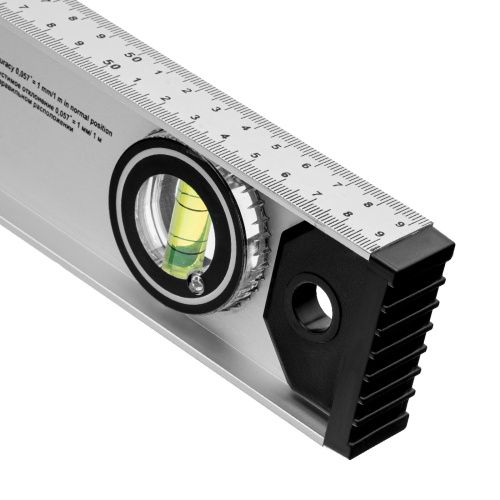 Уровень алюминиевый "Рельс", 600 мм, 3 глазка (1 поворотный) Matrix купить в Москве с доставкой по всей России | ProtosMarket.ru