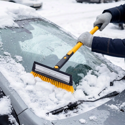 Щетка-сметка для снега со скребком, телескоп, поворотная голова, водосгон, 900-1200 мм Denzel купить в Москве с доставкой по всей России | ProtosMarket.ru