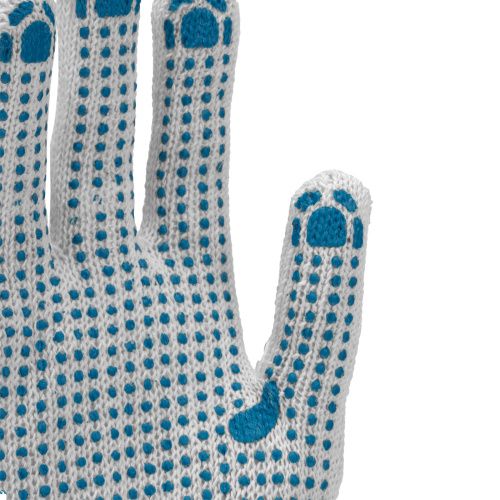 Перчатки х/б, ПВХ покрытие, "Точка", 6 пар в упаковке, 7 класс купить в Москве с доставкой по всей России | ProtosMarket.ru