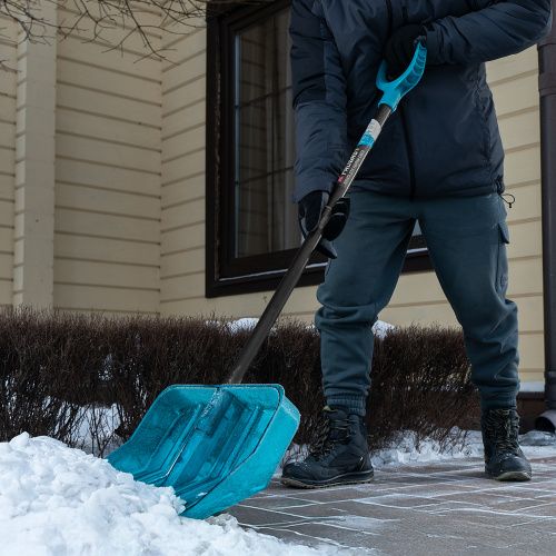 Лопата для уборки снега поликарбонат, 460х400х1400 мм, алюминиевый черенок, LUXE Palisad купить в Москве с доставкой по всей России | ProtosMarket.ru