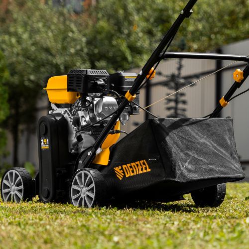 Скарификатор-аэратор бензиновый SAG-400, 212 см3, -15/+10 мм, 40 см Denzel купить в Москве с доставкой по всей России | ProtosMarket.ru