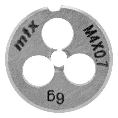 Плашка М4 х 0.7 мм, Р6М5 MTX купить в Москве с доставкой по всей России | ProtosMarket.ru