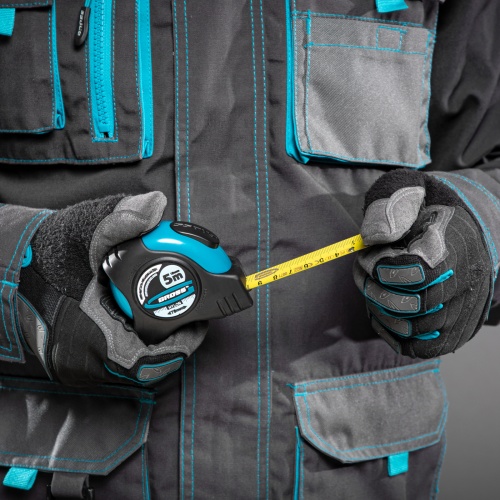 Рулетка "Schlagfest",5 м x 19 мм,магнитный обрезиненный зацеп,двусторонняя шкала,Нейлоновое покрытие,автоматическая фиксация Gross купить в Москве с доставкой по всей России | ProtosMarket.ru