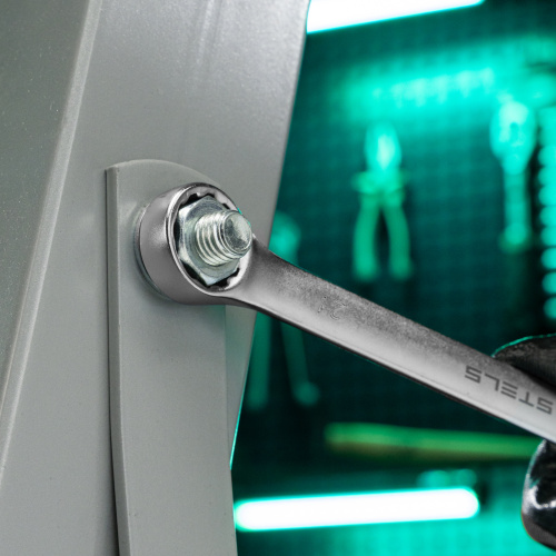 Ключ комбинированный, 21 мм, CrV, матовый хром Stels купить в Москве с доставкой по всей России | ProtosMarket.ru