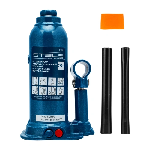 Домкрат гидравлический бутылочный, 3 т, h подъема 188-363 мм Stels купить в Москве с доставкой по всей России | ProtosMarket.ru