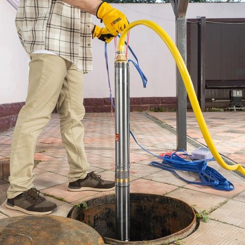 Скважинный насос DWC-3-60, центробежный, диаметр 3", 800 Вт, 3300 л/ч, напор 60 м Denzel купить в Москве с доставкой по всей России | ProtosMarket.ru