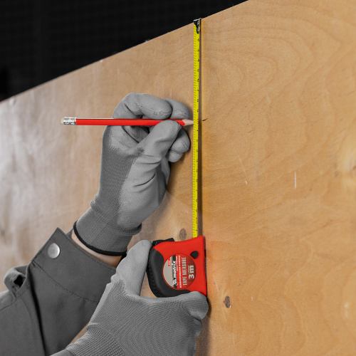 Рулетка Double fixation,3 м х 16 мм,обрезиненный корпус,двойная плавная фиксация Matrix купить в Москве с доставкой по всей России | ProtosMarket.ru