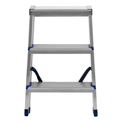 Стремянка двусторонняя 3 ступени, алюминиевая, Сибртех купить в Москве с доставкой по всей России | ProtosMarket.ru