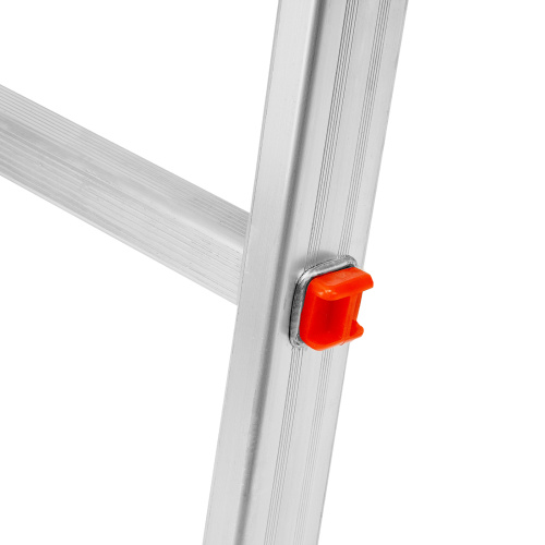 Лестница, 2 х 11 ступеней, алюминиевая, двухсекционная, Сибртех купить в Москве с доставкой по всей России | ProtosMarket.ru