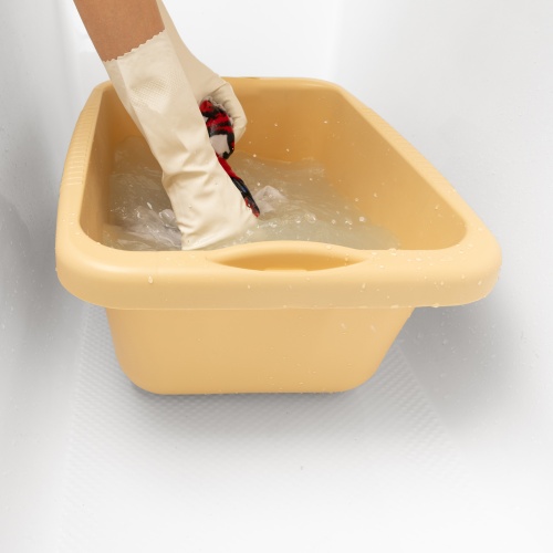 Таз пластмассовый прямоугольный 25 л, бежевый, Home Palisad купить в Москве с доставкой по всей России | ProtosMarket.ru