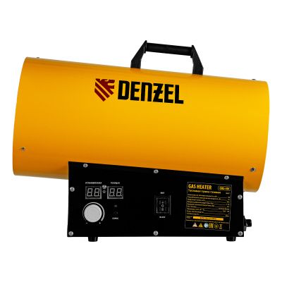 Газовая тепловая пушка GHG-30i, 30 кВт, цифровой термостат, пропан-бутан Denzel купить в Москве с доставкой по всей России | ProtosMarket.ru