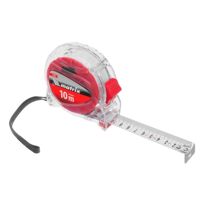 Рулетка Crystal,10 м х 25 мм,корпус из поликарбоната Matrix купить в Москве с доставкой по всей России | ProtosMarket.ru