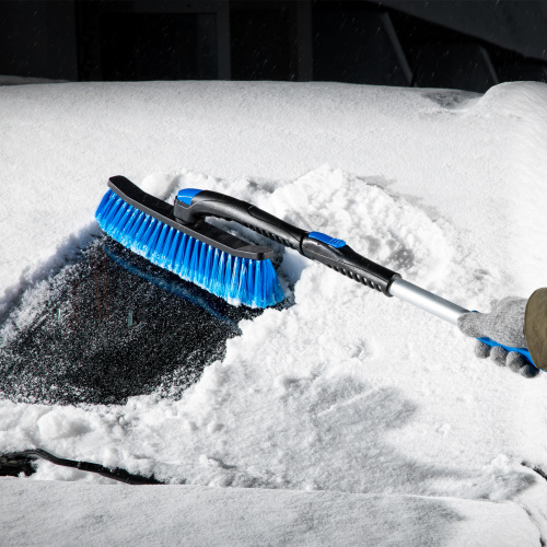 Щетка-сметка для снега со скребком телескопическая Барс купить в Москве с доставкой по всей России | ProtosMarket.ru