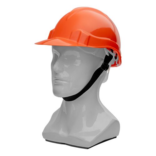 Каска защитная из ударопрочной пластмассы, оранжевая Сибртех купить в Москве с доставкой по всей России | ProtosMarket.ru