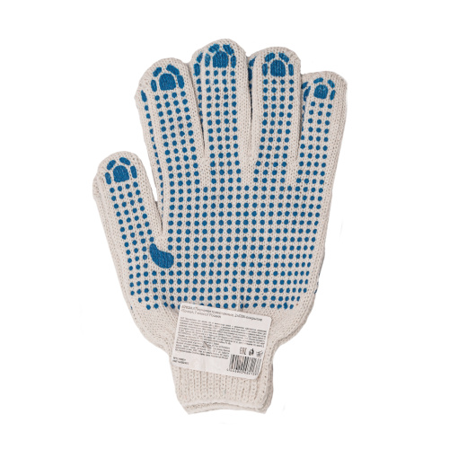 Перчатки трикотажные, с 2хПВХ точкой, 7 класс купить в Москве с доставкой по всей России | ProtosMarket.ru