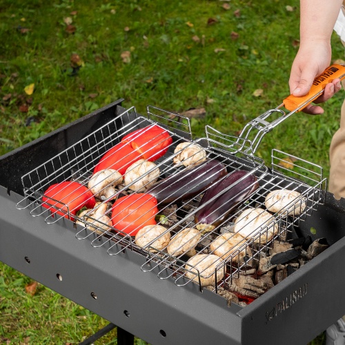 Решетка гриль 315 х 410 х 70 мм, объемная, хромированная Camping Palisad купить в Москве с доставкой по всей России | ProtosMarket.ru