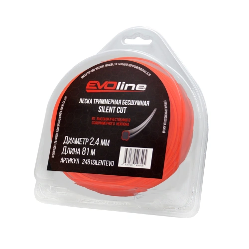 Леска (корд) триммерная EVOline SILENT CUT (2.4 мм, 81 метр) по ценам производителя в Москве с доставкой по всей России