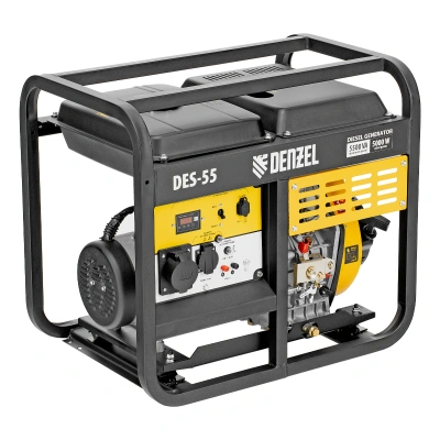 Генератор дизельный DES-55, 5,5 кВт, 230 В, 11 л, ручной стартер Denzel купить в Москве с доставкой по всей России | ProtosMarket.ru