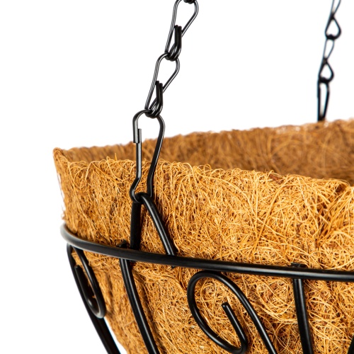 Кашпо подвесное с декором, с кокосовой корзиной, диаметр, 30 см Palisad купить в Москве с доставкой по всей России | ProtosMarket.ru