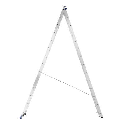 Лестница, 2 х 14 ступеней, алюминиевая, двухсекционная, Сибртех купить в Москве с доставкой по всей России | ProtosMarket.ru