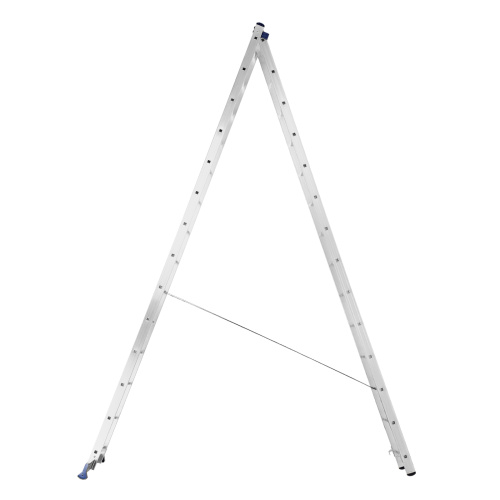 Лестница, 2 х 14 ступеней, алюминиевая, двухсекционная, Сибртех купить в Москве с доставкой по всей России | ProtosMarket.ru