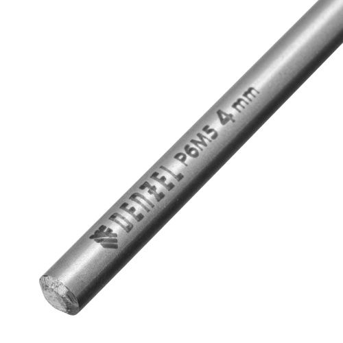 Сверло спиральное по металлу 4 х 119 мм, Р6М5, Golden Tip, удлиненное Denzel купить в Москве с доставкой по всей России | ProtosMarket.ru