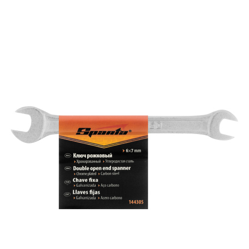 Ключ рожковый, 6 х 7 мм, хромированный Sparta купить в Москве с доставкой по всей России | ProtosMarket.ru