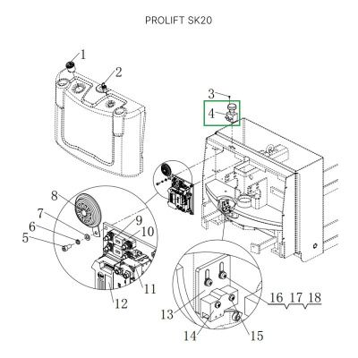 Аварийный выключатель для штабелеров SDR/SDK и SPN, для тележек SK20 купить в Москве с доставкой по всей России | ProtosMarket.ru