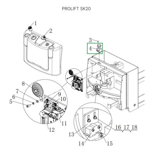 Аварийный выключатель для штабелеров SDR/SDK и SPN, для тележек SK20 купить в Москве с доставкой по всей России | ProtosMarket.ru