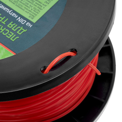 Леска для триммера звезда, на DIN катушке, 2.4 мм х 160 м, Сибртех купить в Москве с доставкой по всей России | ProtosMarket.ru