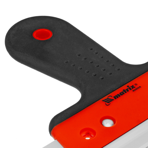 Шпатель фасадный из нержавеющей стали, 250 мм, узкое полотно, двухкомпонентная ручка Matrix купить в Москве с доставкой по всей России | ProtosMarket.ru