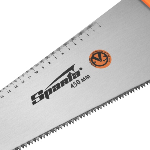 Ножовка по дереву, 450 мм, 7-8 TPI, зуб 2D, каленый зуб, двухкомпонентная рукоятка Sparta купить в Москве с доставкой по всей России | ProtosMarket.ru