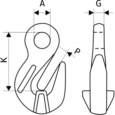 Крюк укорачивающий  12,5 т, размер 20-8 купить в Москве с доставкой по всей России | ProtosMarket.ru