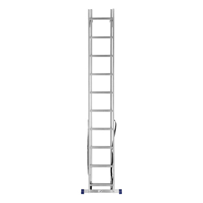 Лестница, 2 х 10 ступеней, алюминиевая, двухсекционная, Сибртех купить в Москве с доставкой по всей России | ProtosMarket.ru