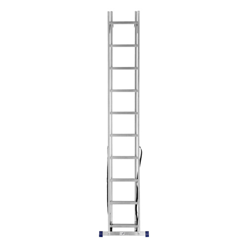 Лестница, 2 х 10 ступеней, алюминиевая, двухсекционная, Сибртех купить в Москве с доставкой по всей России | ProtosMarket.ru