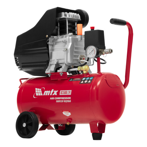 Компрессор воздушный DC1500L/24, 1,5 кВт, 24 л, 210 л/мин MTX купить в Москве с доставкой по всей России | ProtosMarket.ru