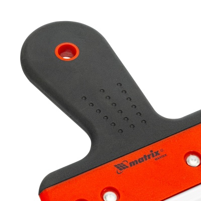 Шпатель фасадный из нержавеющей стали, 200 мм, узкое полотно, двухкомпонентная ручка Matrix купить в Москве с доставкой по всей России | ProtosMarket.ru