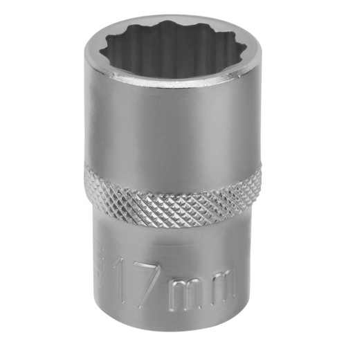 Головка торцевая, 17 мм, двенадцатигранная, CrV, под квадрат 1/2, хромированная Stels купить в Москве с доставкой по всей России | ProtosMarket.ru