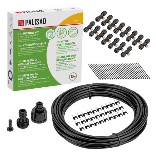 Система туманообразования, полиэтиленовый шланг, длина 15 м, форсунки 15 шт Palisad купить в Москве с доставкой по всей России | ProtosMarket.ru