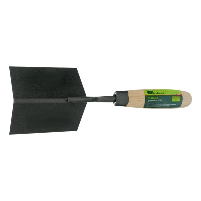 Кельма угловая, 110 х 75 х 75 мм, стальная, для внешних углов, буковая ручка Сибртех купить в Москве с доставкой по всей России | ProtosMarket.ru