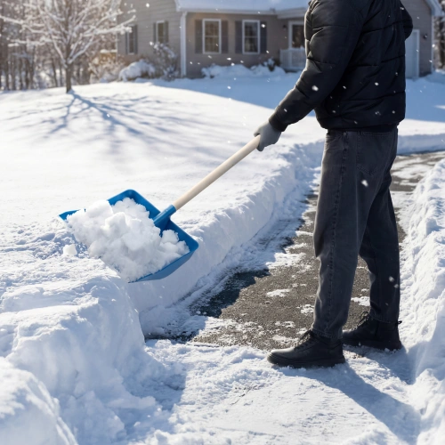 Лопата для уборки снега пластиковая, синяя, 420 х 425 мм, без черенка, Сибртех купить в Москве с доставкой по всей России | ProtosMarket.ru