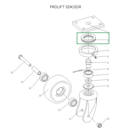 Опорный подшипник для штабелеров SDR/SDK1645, 1656 (260*180*27 мм) купить в Москве с доставкой по всей России | ProtosMarket.ru