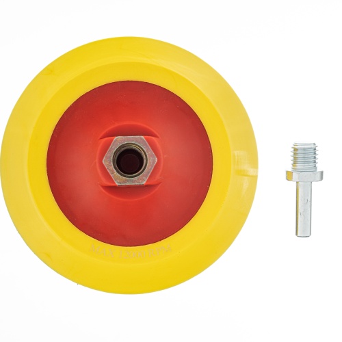 Насадка для дрели и УШМ с липучкой, 125 мм, мягкая Matrix купить в Москве с доставкой по всей России | ProtosMarket.ru