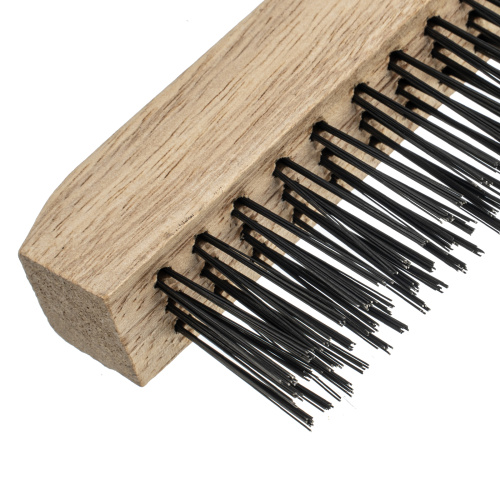 Щетка зачистная трехрядная, закаленная прямая проволока с деревянной ручкой Сибртех купить в Москве с доставкой по всей России | ProtosMarket.ru