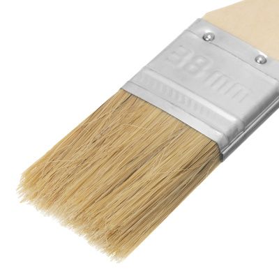 Кисть плоская "Стандарт" 1.5" (38 мм) натуральная щетина, деревянная ручка MTX купить в Москве с доставкой по всей России | ProtosMarket.ru